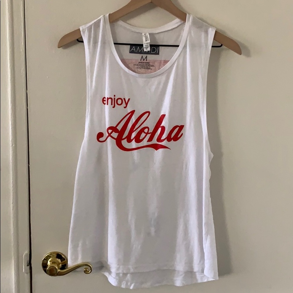 Aloha Made Me Do It muscle tank